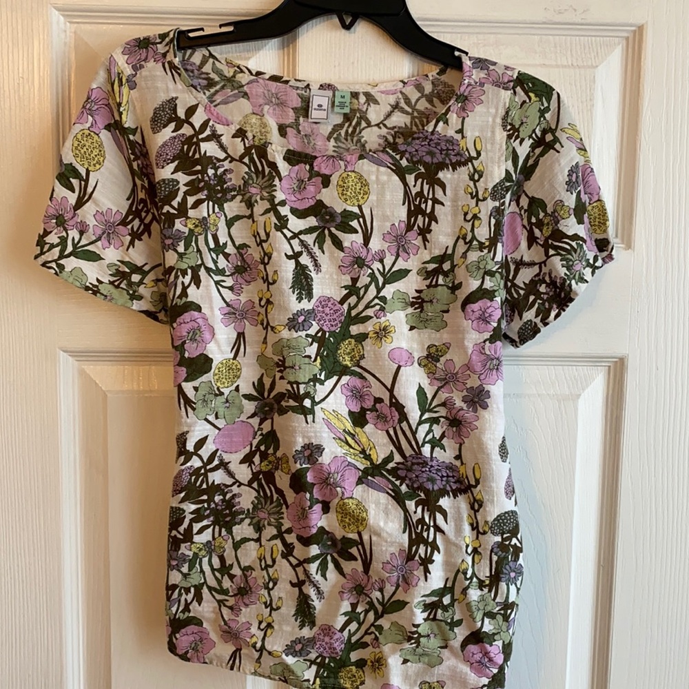 Susina Floral Top with Tie in Back